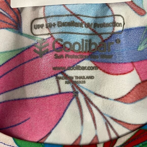 Coolibar Swim Shirt Small‎ Hightide Long Sleeve UPF 50+ Leaves Print TP-2129 - Picture 6 of 9